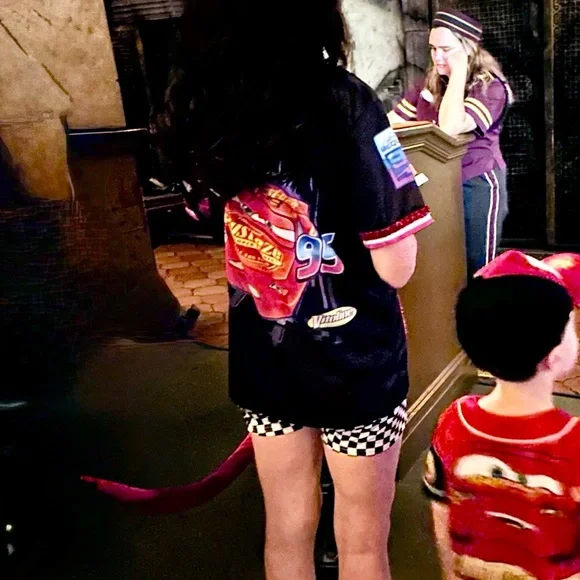 Black customized Lightning McQueen Button-Up Jersey - Picture 6 of 6